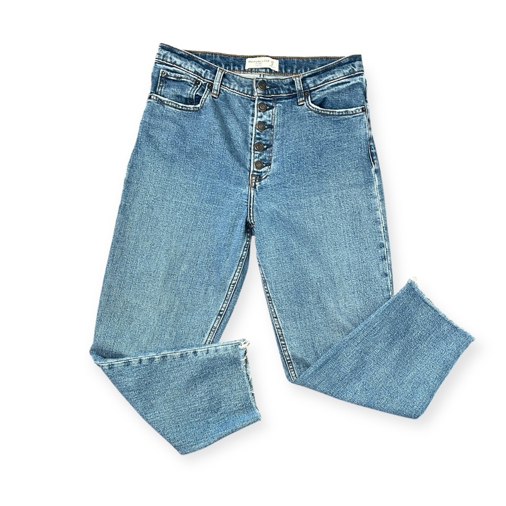 Abercrombie and Fitch The Mom High Rise Size 29/8 Women’s Button Fly Jeans